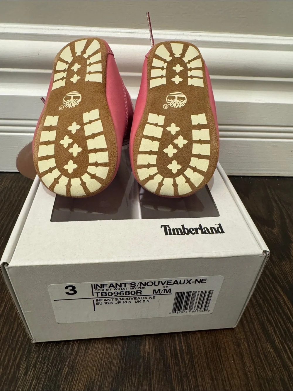 (New) Timberland Pink Toddler Lace-Up Boots